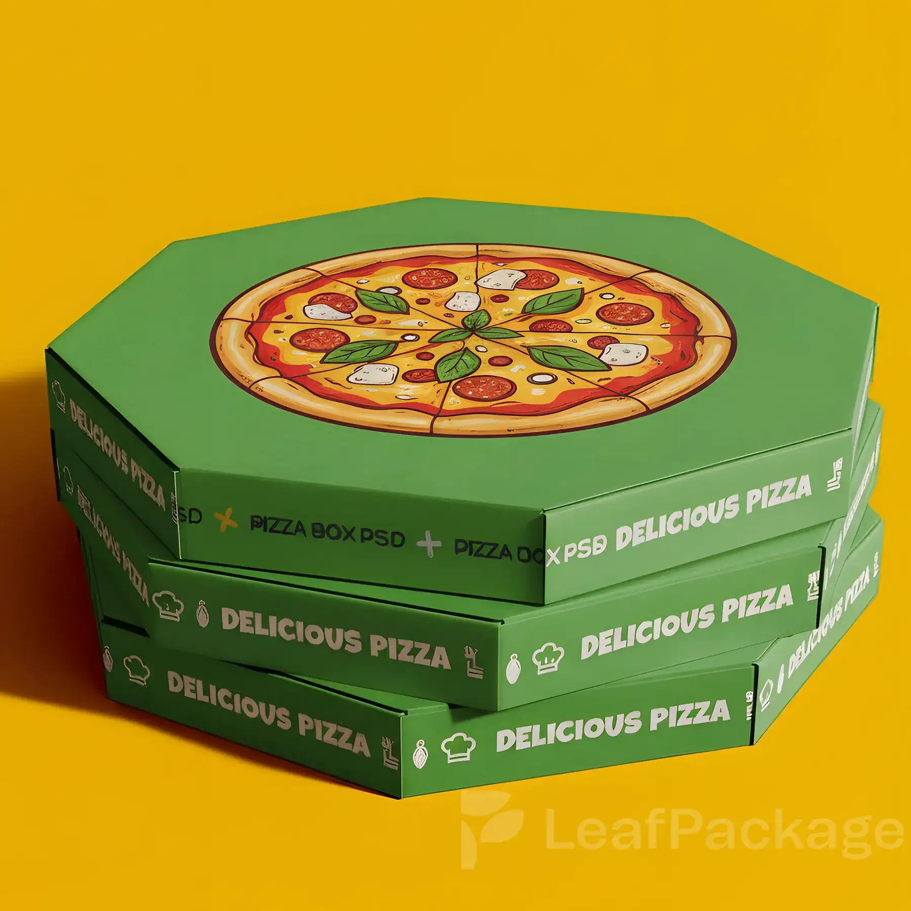 Custom Octagon Pizza Boxes | Eco-Friendly Pizza Packaging