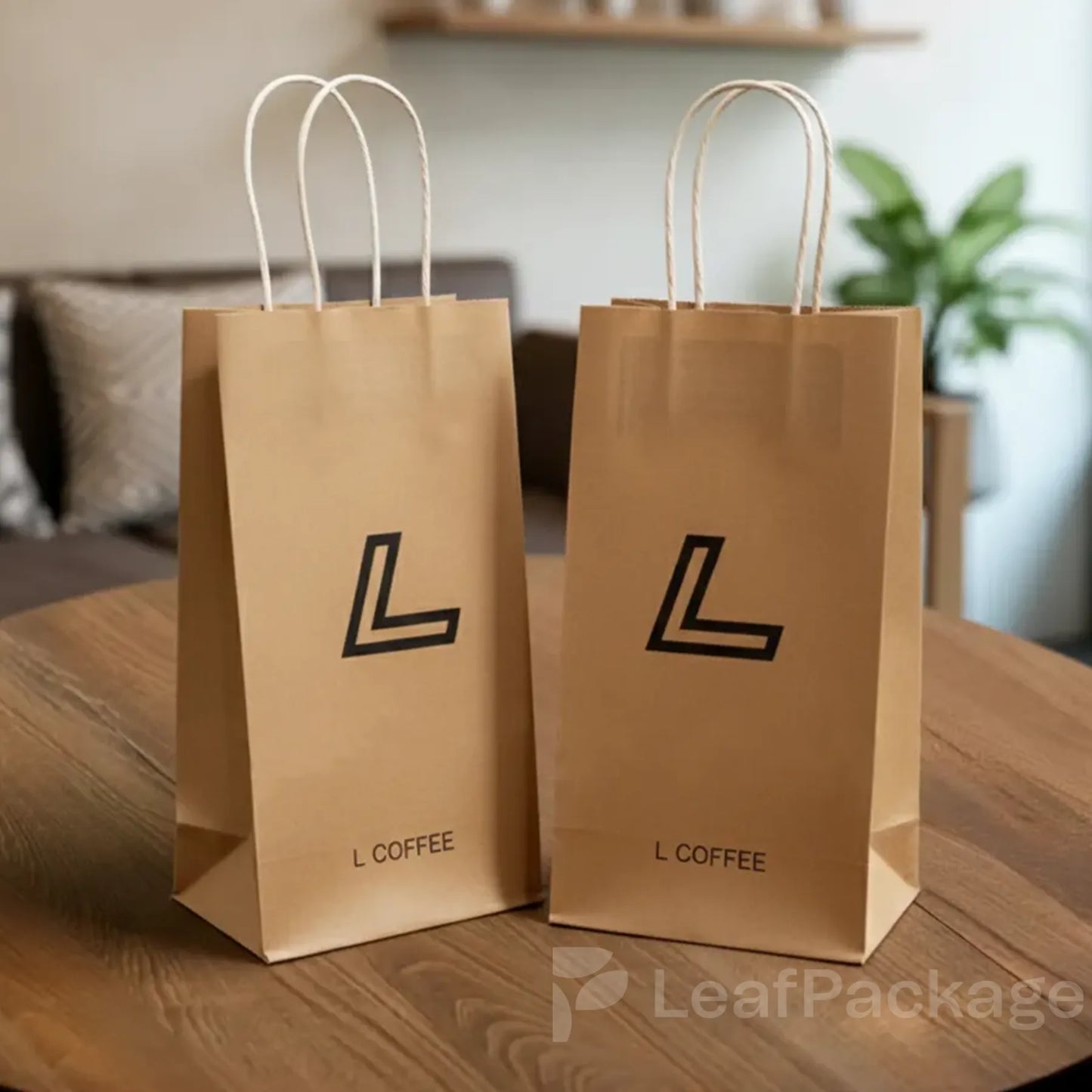 Custom Single Cup Coffee Carrier Bags