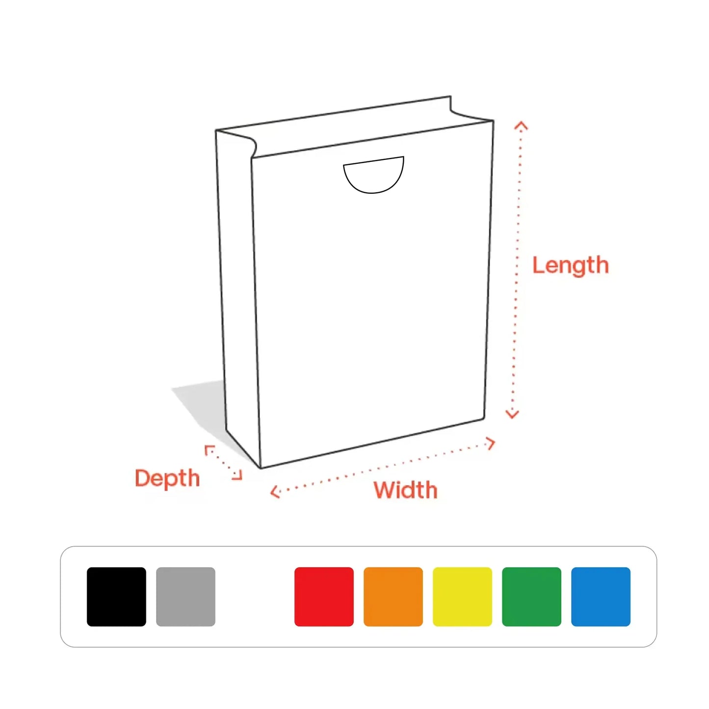 Custom Printed Ribbon Handle Gift Bags