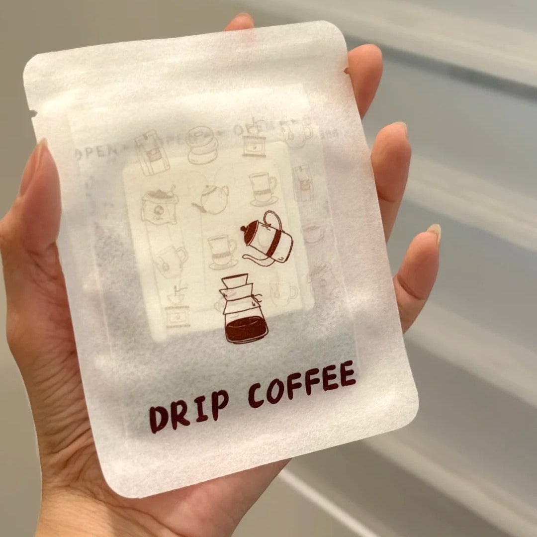 Custom Tissue Drip Coffee Bags with Hanging Ear