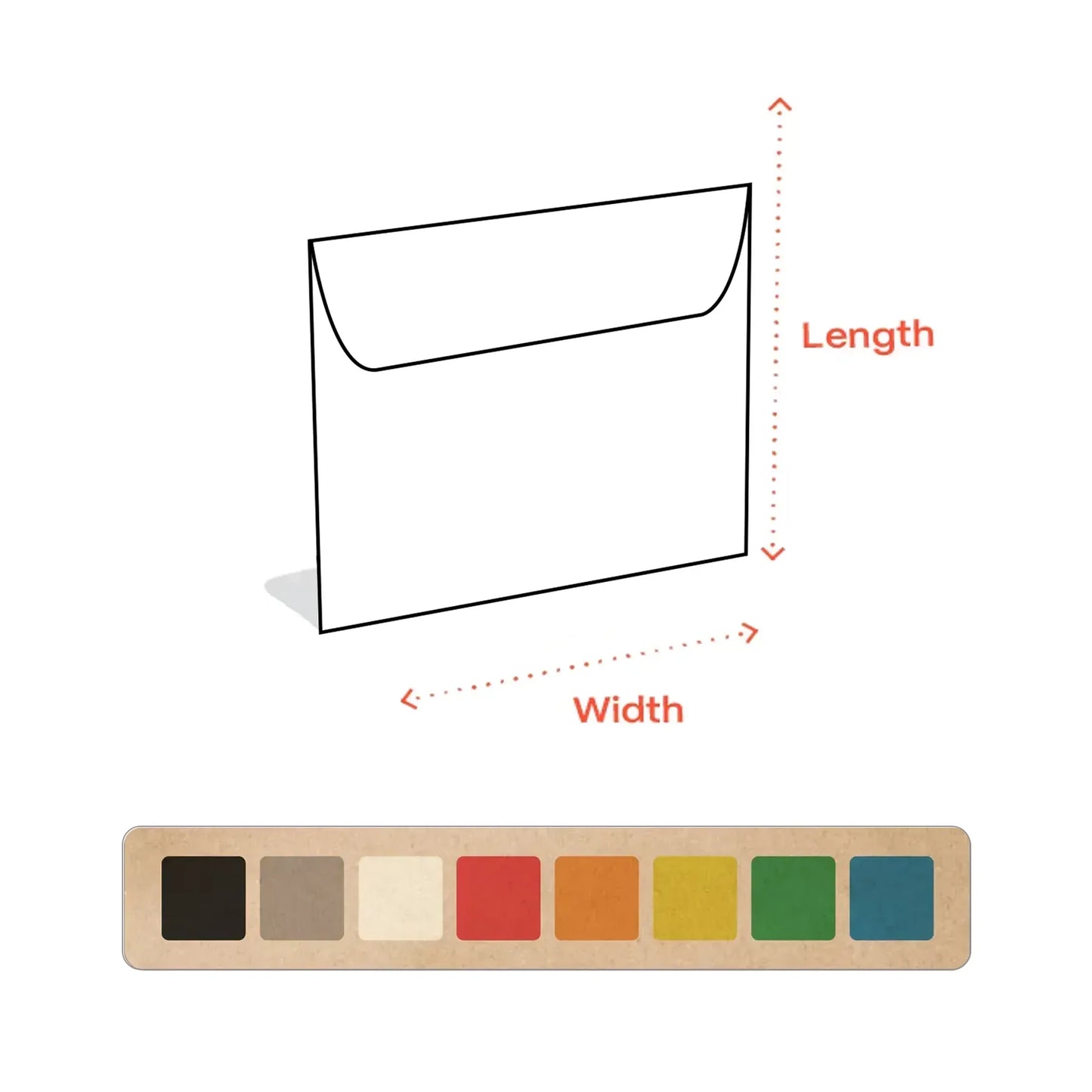 Custom Flat-Seal Washable Kraft Paper File Envelopes