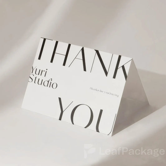 Custom Printed Foldable Thank You Cards with Logo