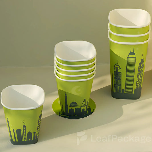 Custom Square Bottom Paper Cup