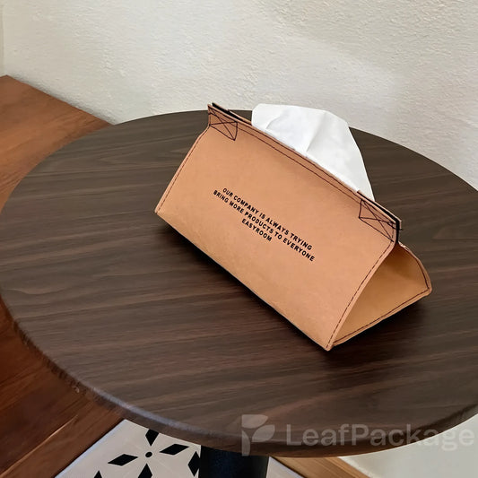 Custom Kraft Paper Tissue Box
