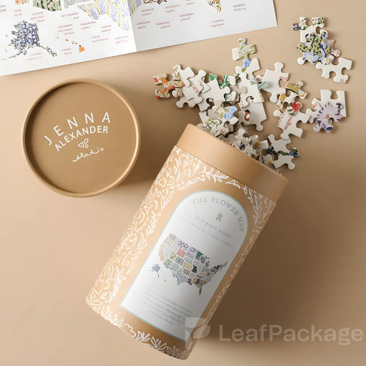 Eco-Friendly Puzzle Packaging Tubes