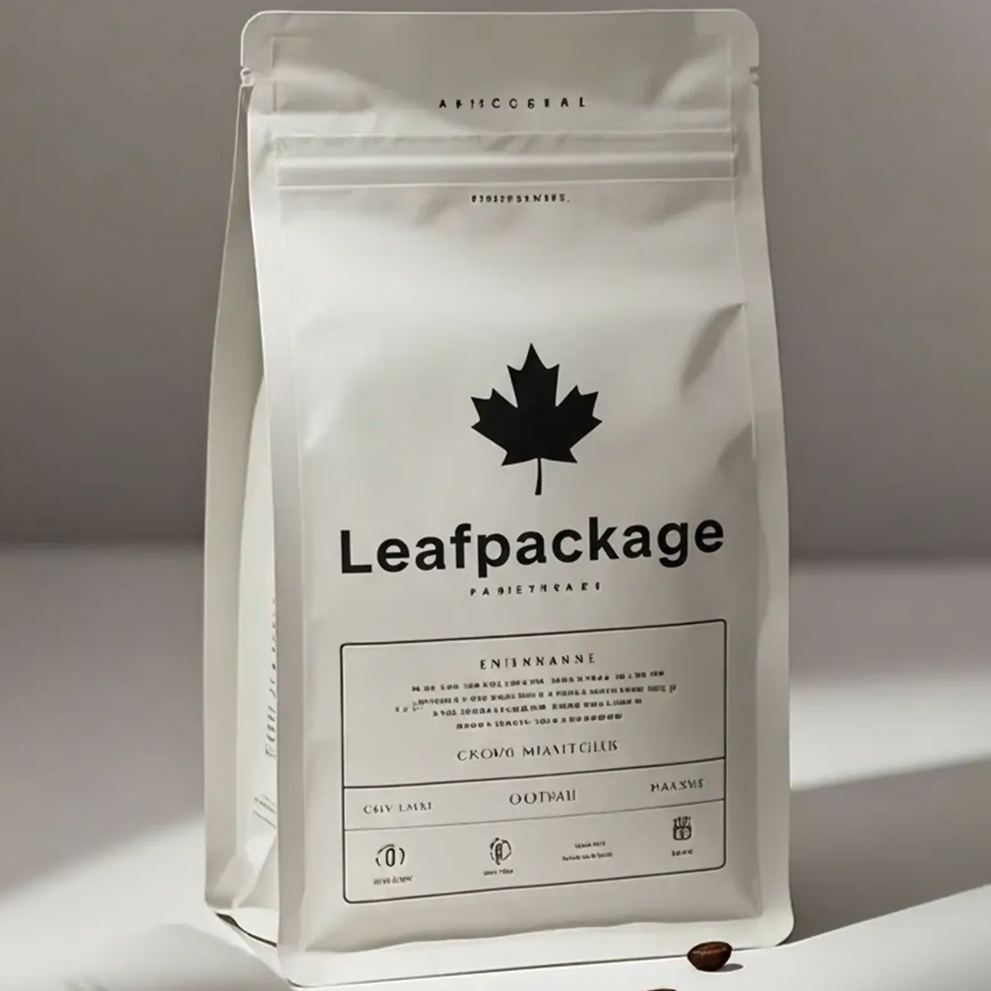 Custom Zipper Flat Bottom Coffee Bags