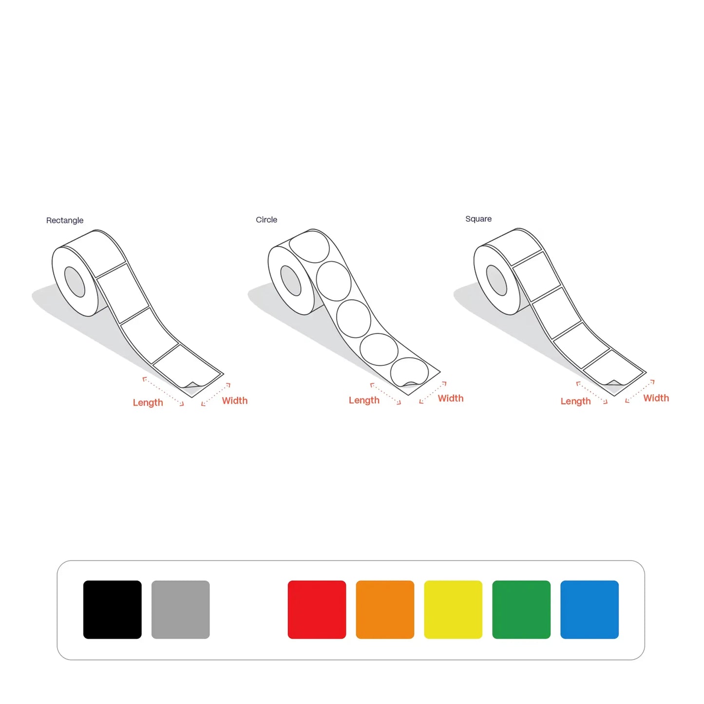 Custom Coated Sticker Rolls