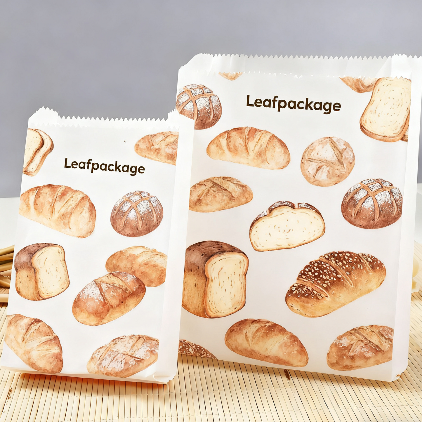 Custom Plastic-Free Heat Seal Kraft Paper Pinch Bottom Bags