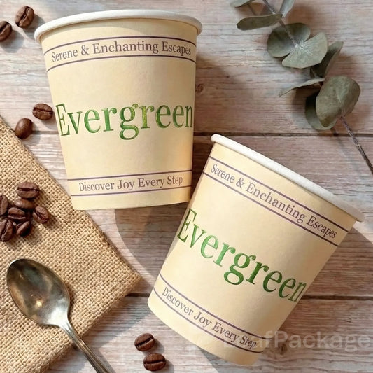 Custom Foil Stamped Paper Coffee Cup