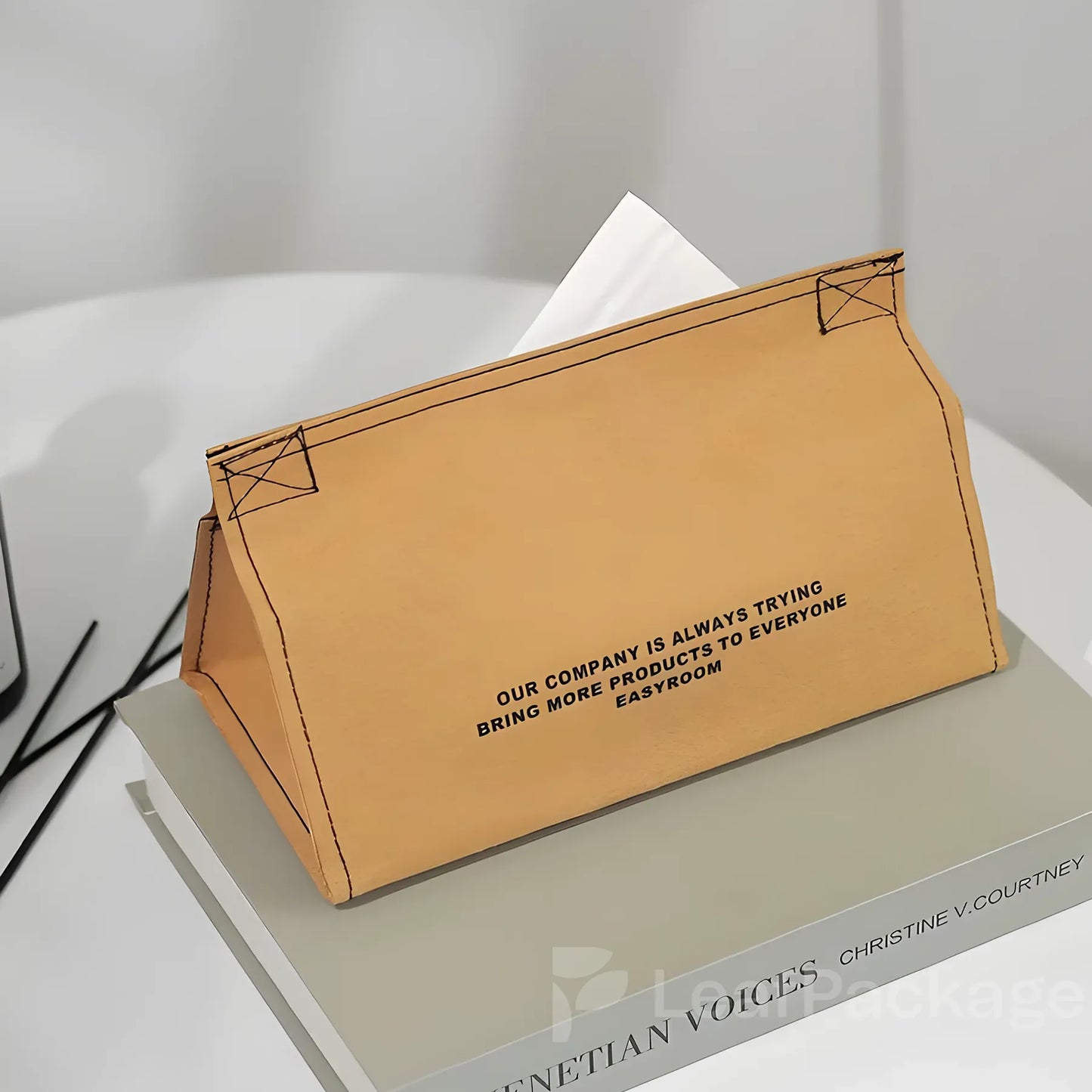 Custom Kraft Paper Tissue Box