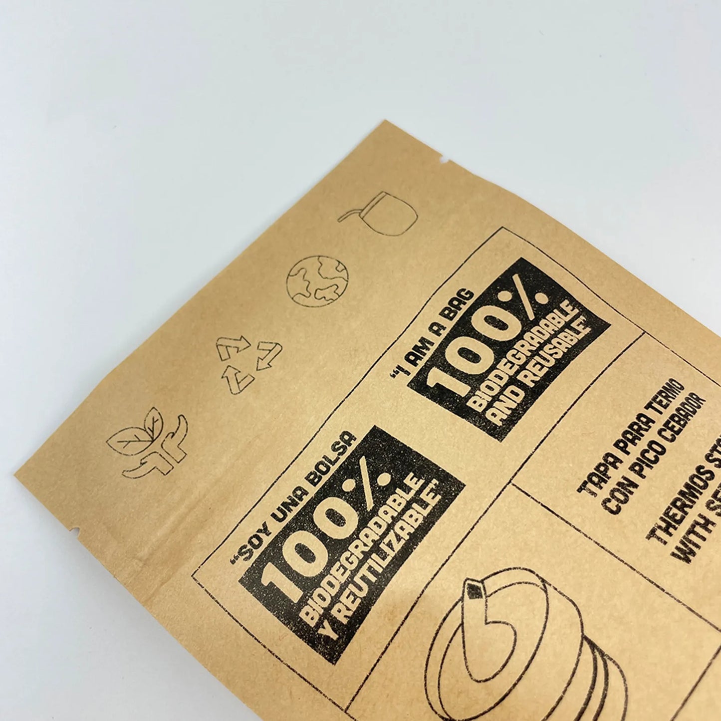 Custom Kraft Stand Up Pouches