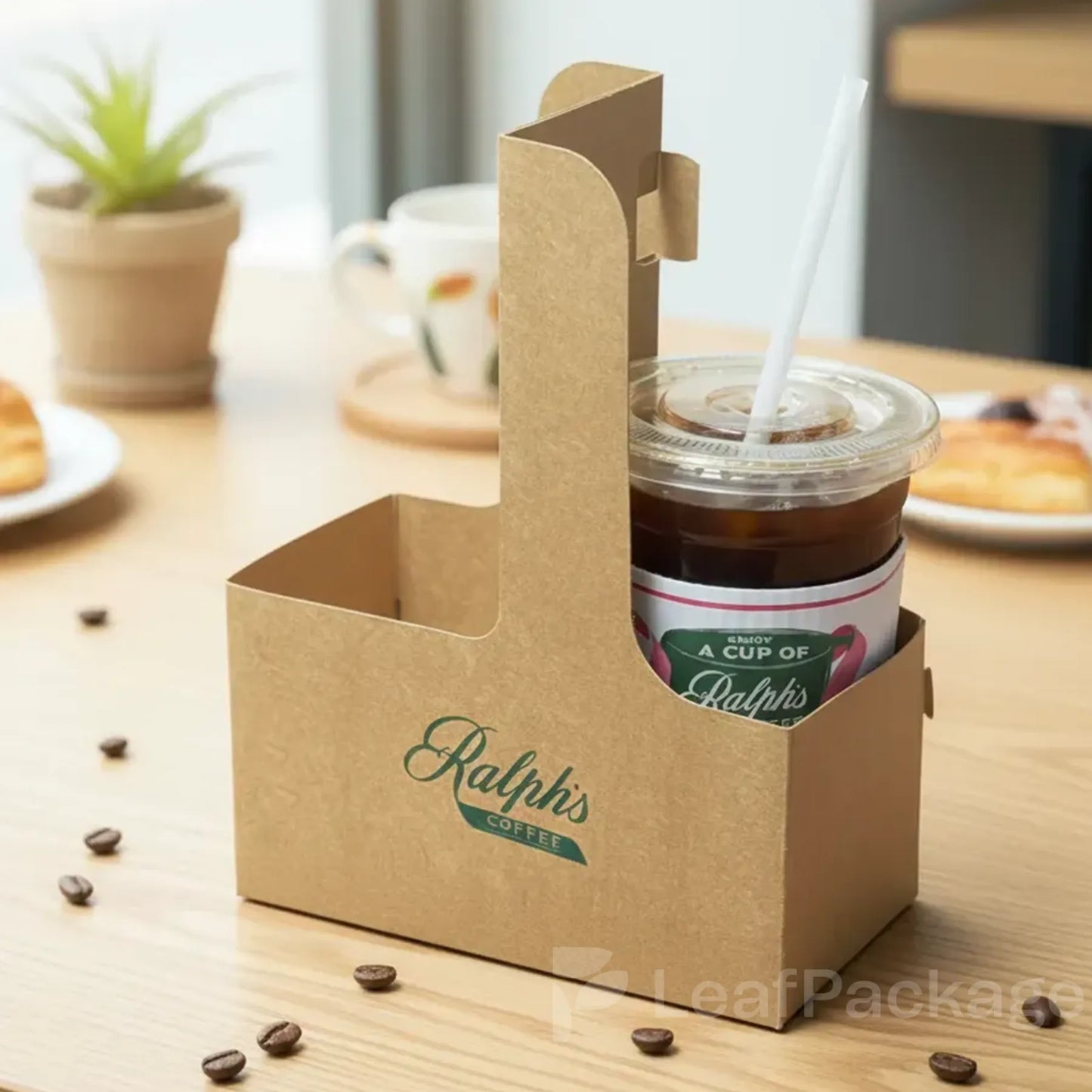 Custom Handled Coffee Cup Carriers