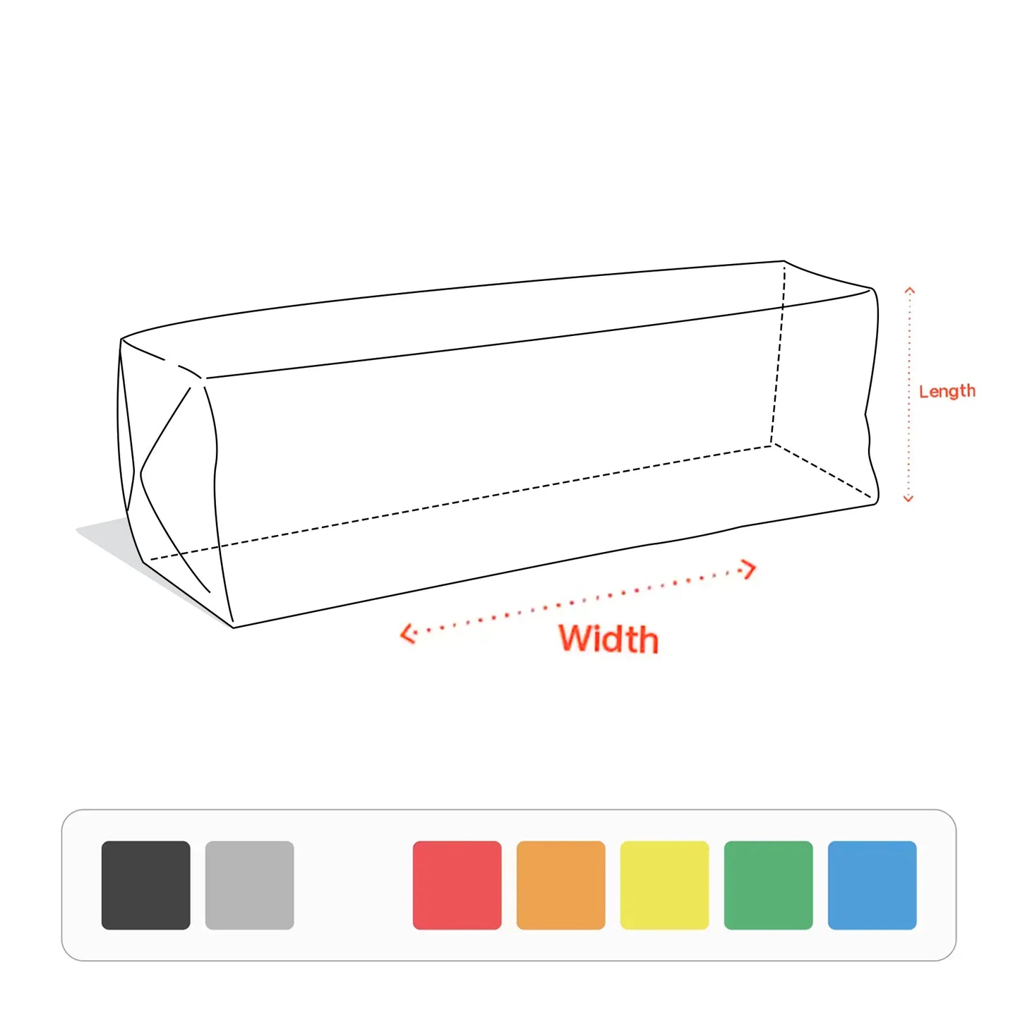 Custom Washable Kraft Paper Pencil Case