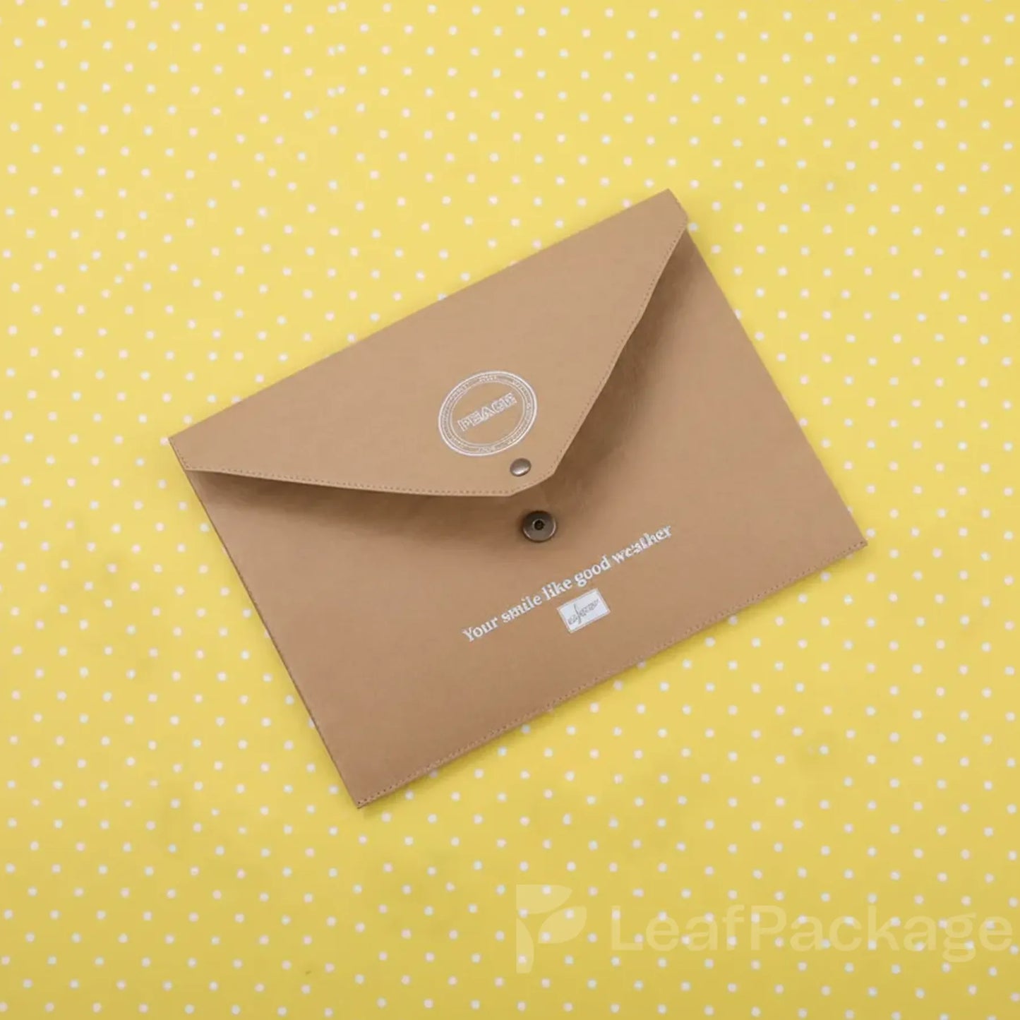 Custom eco-friendly kraft paper envelope for small businesses – LeafPackage