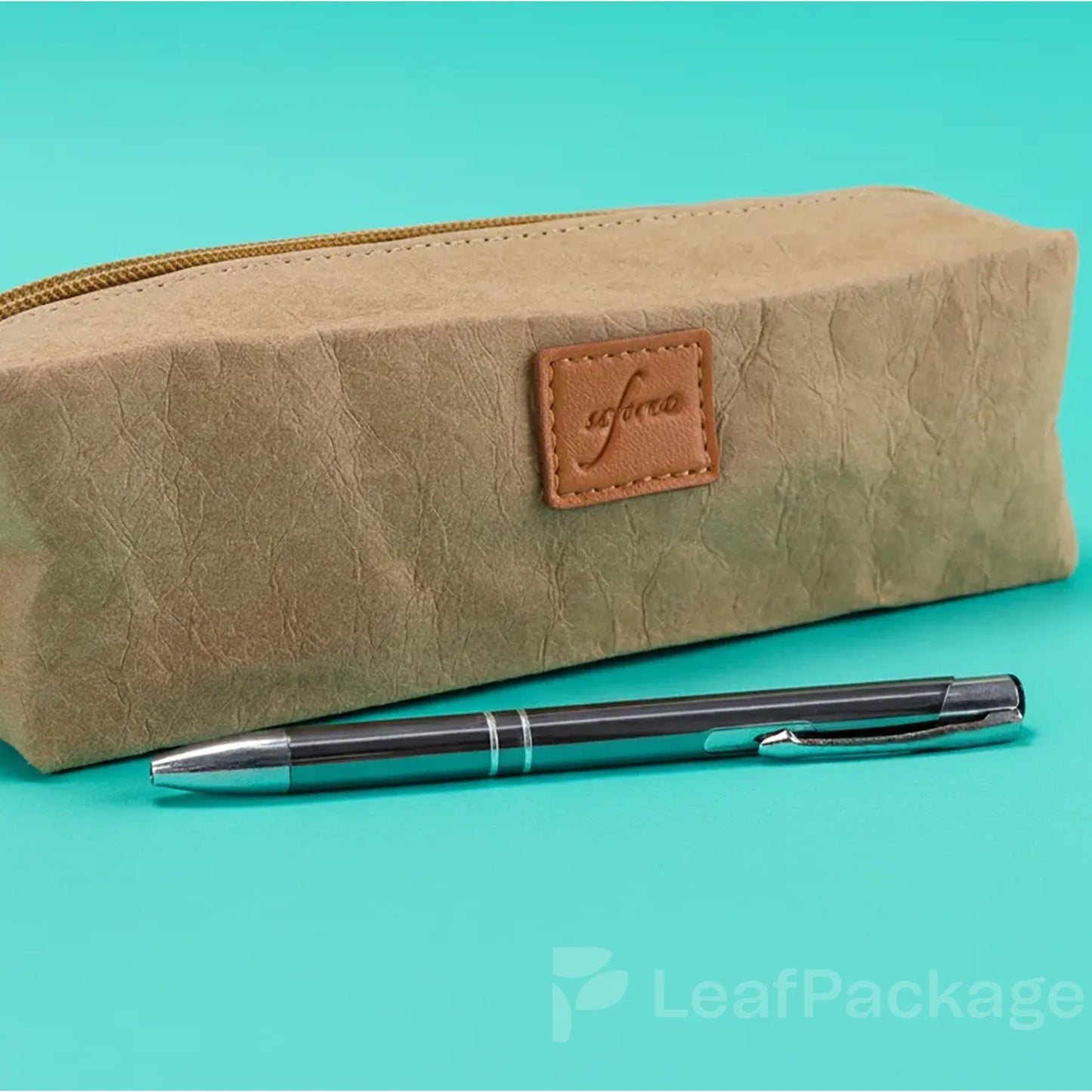 Custom eco-friendly kraft paper stationery bag for small businesses – LeafPackage