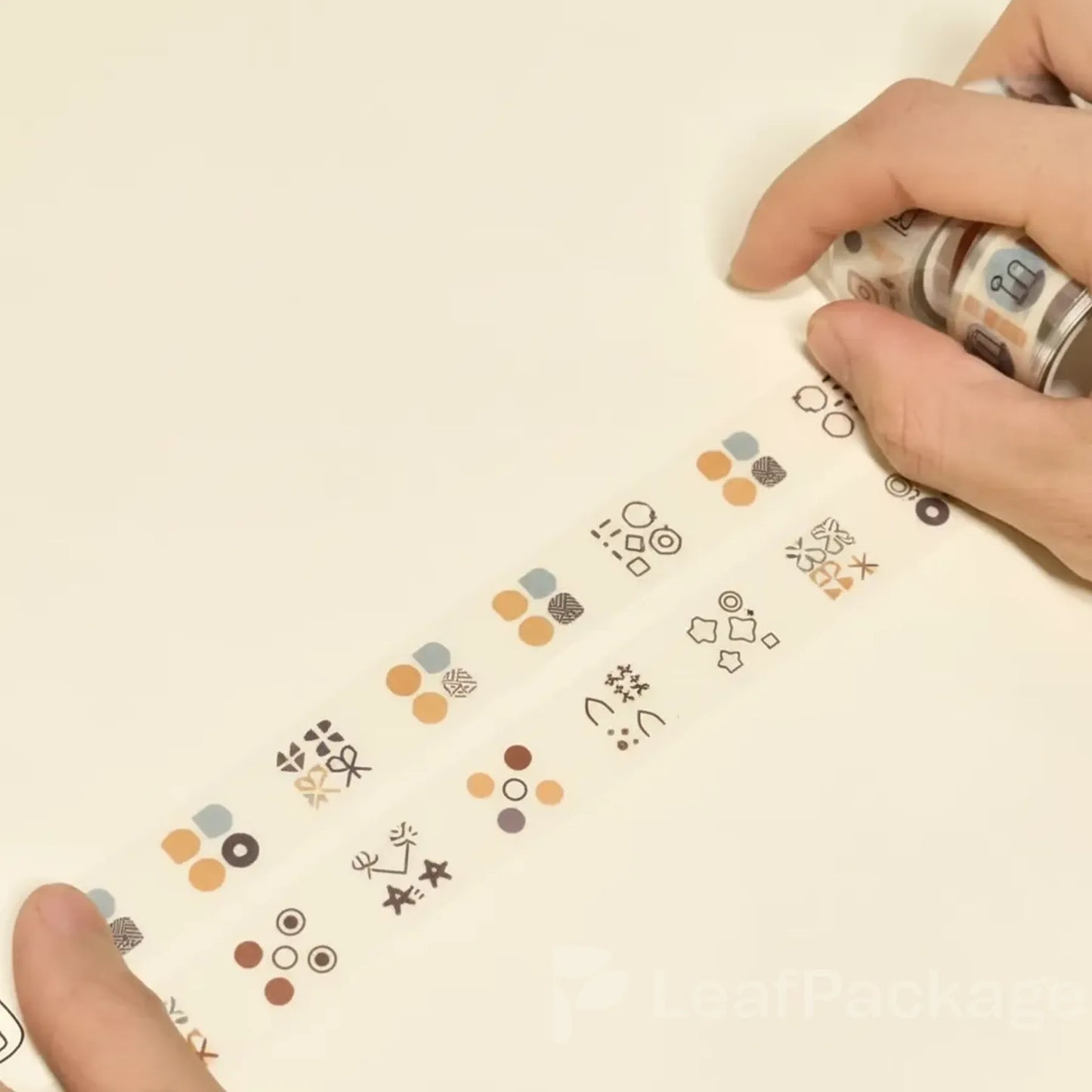 Eco-friendly custom PET adhesive tape printed with logo design, ideal for sustainable eCommerce packaging and small business branding.
