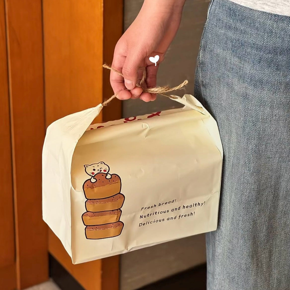 Custom Cake Bags with Jute Handles