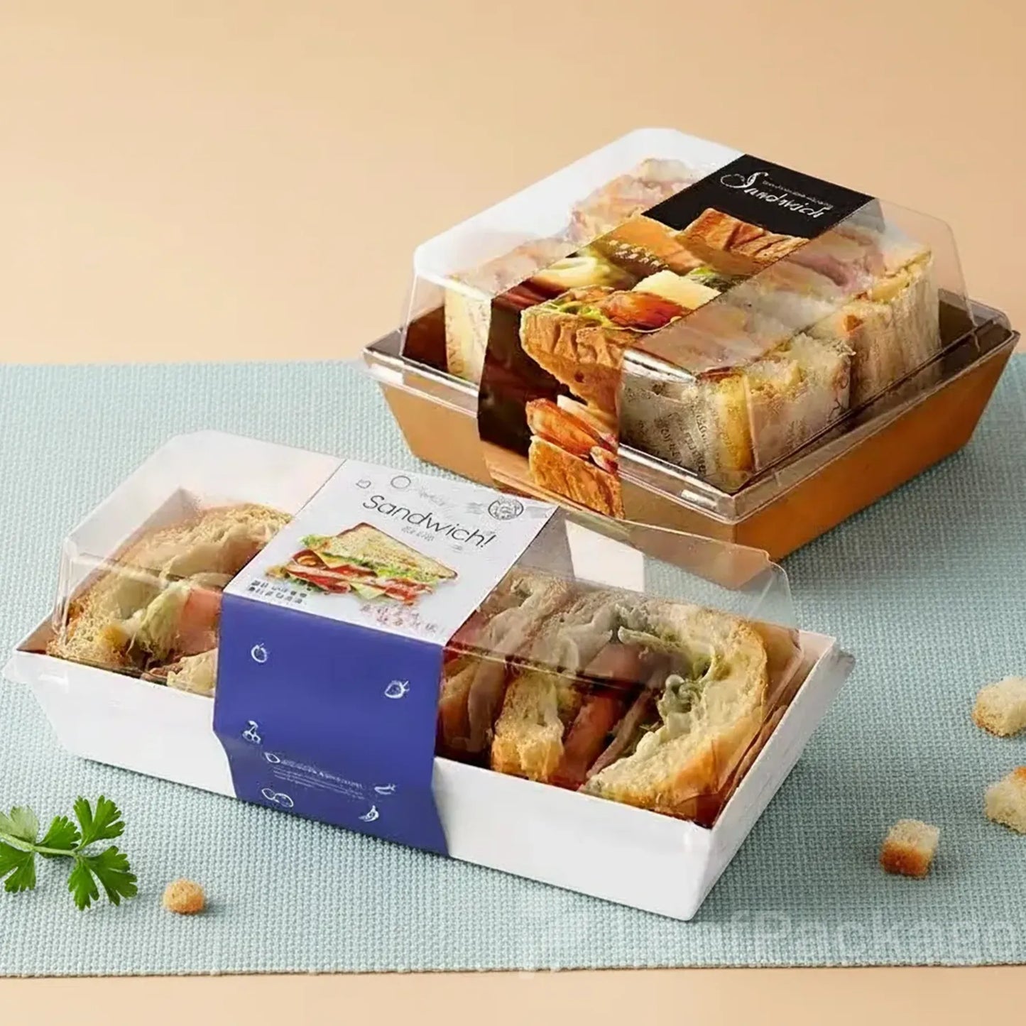 Custom Bakery Boxes with Clear Lid