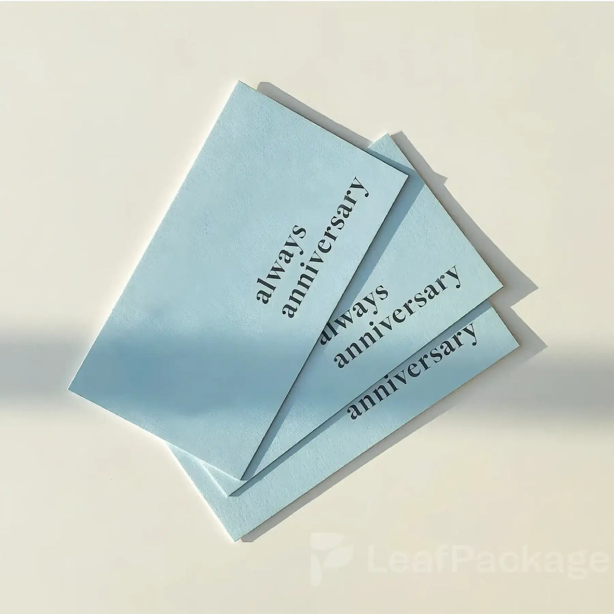 Printed cards for a wholesale sample kit