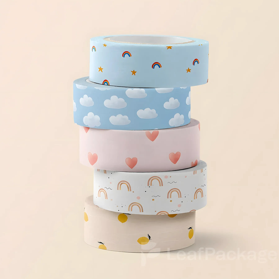 Custom washi tape for small business packaging