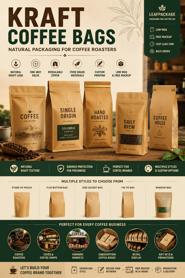 Kraft Coffee Bags
