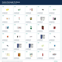 Custom Rectangle Tin Boxes mold selection sheet 4 of 50