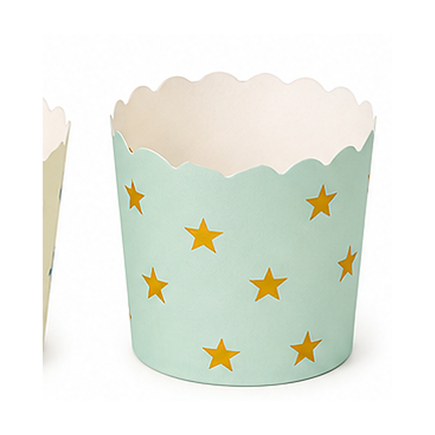 High resolution star pattern cupcake baking cup