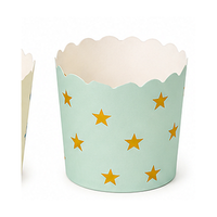 High resolution star pattern cupcake baking cup