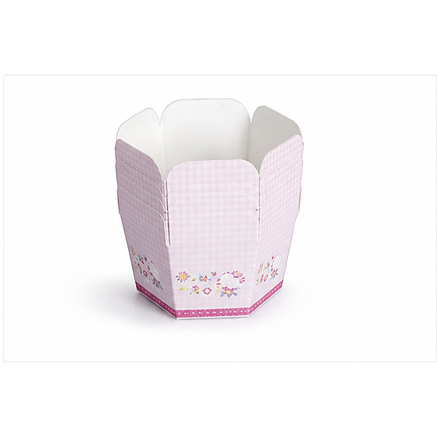 Lavender hexagon Hokkaido chiffon paper baking cup