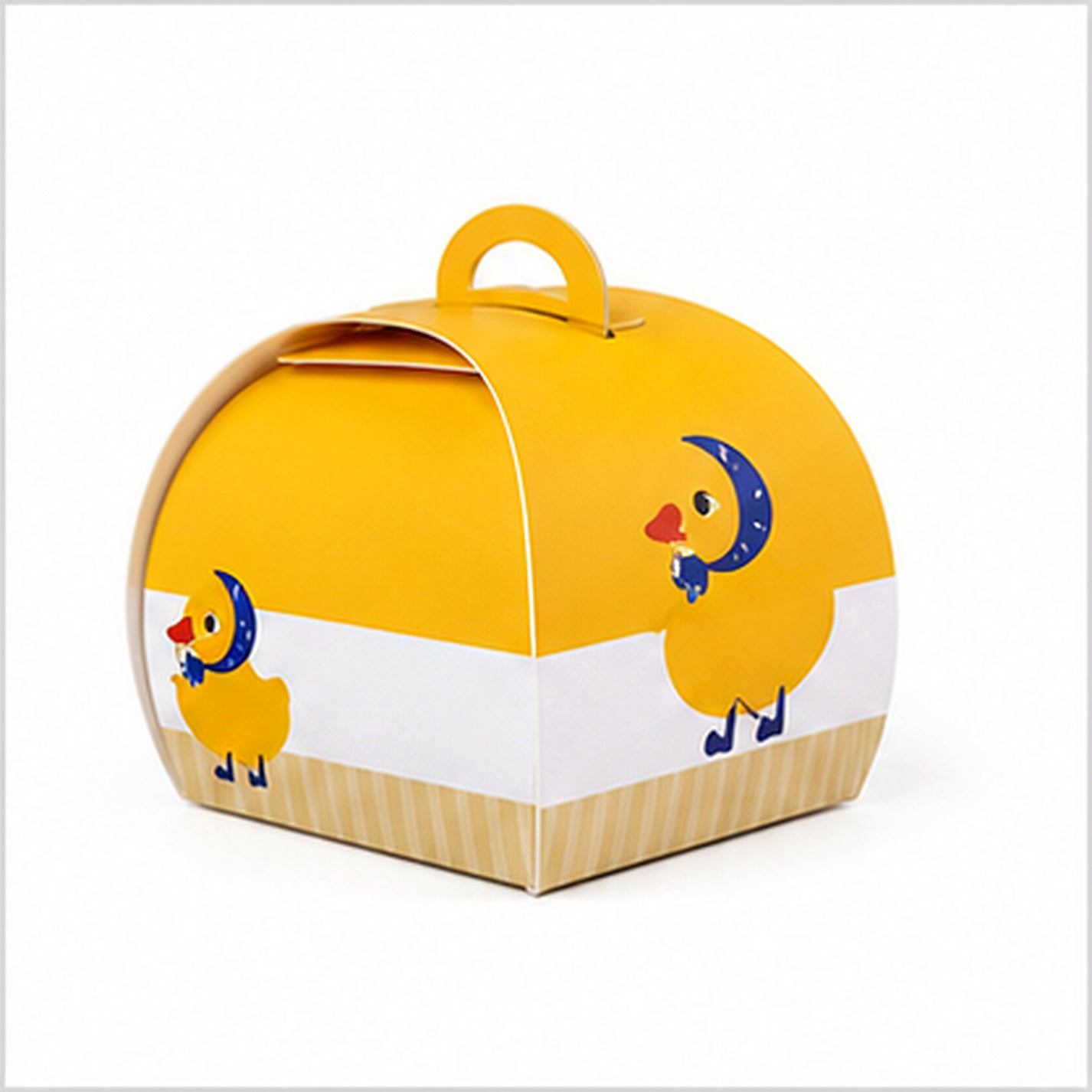 Model No. 1 yellow cartoon handled cake box