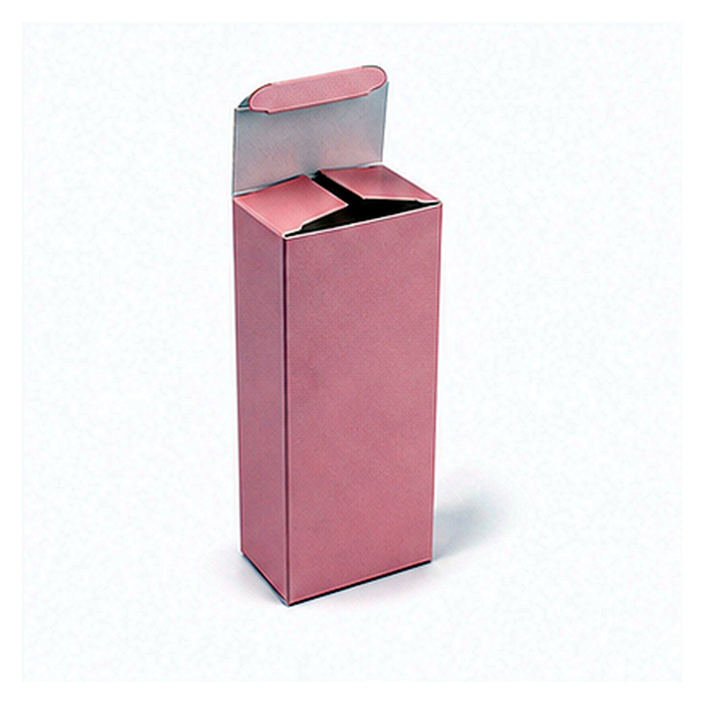 Pink tall tubular food carton