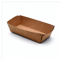 Pointed corner kraft paper boat tray