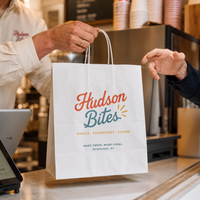 Custom Kraft Paper Takeout Bags with Handles