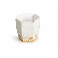 Yellow hexagon Hokkaido chiffon paper baking cup