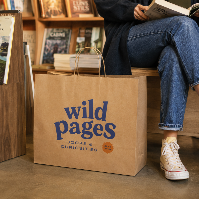 Custom Kraft Paper Shopping Bags with Logo