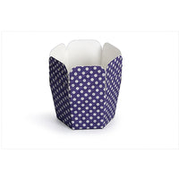 Navy polka dot hexagon Hokkaido chiffon paper baking cup