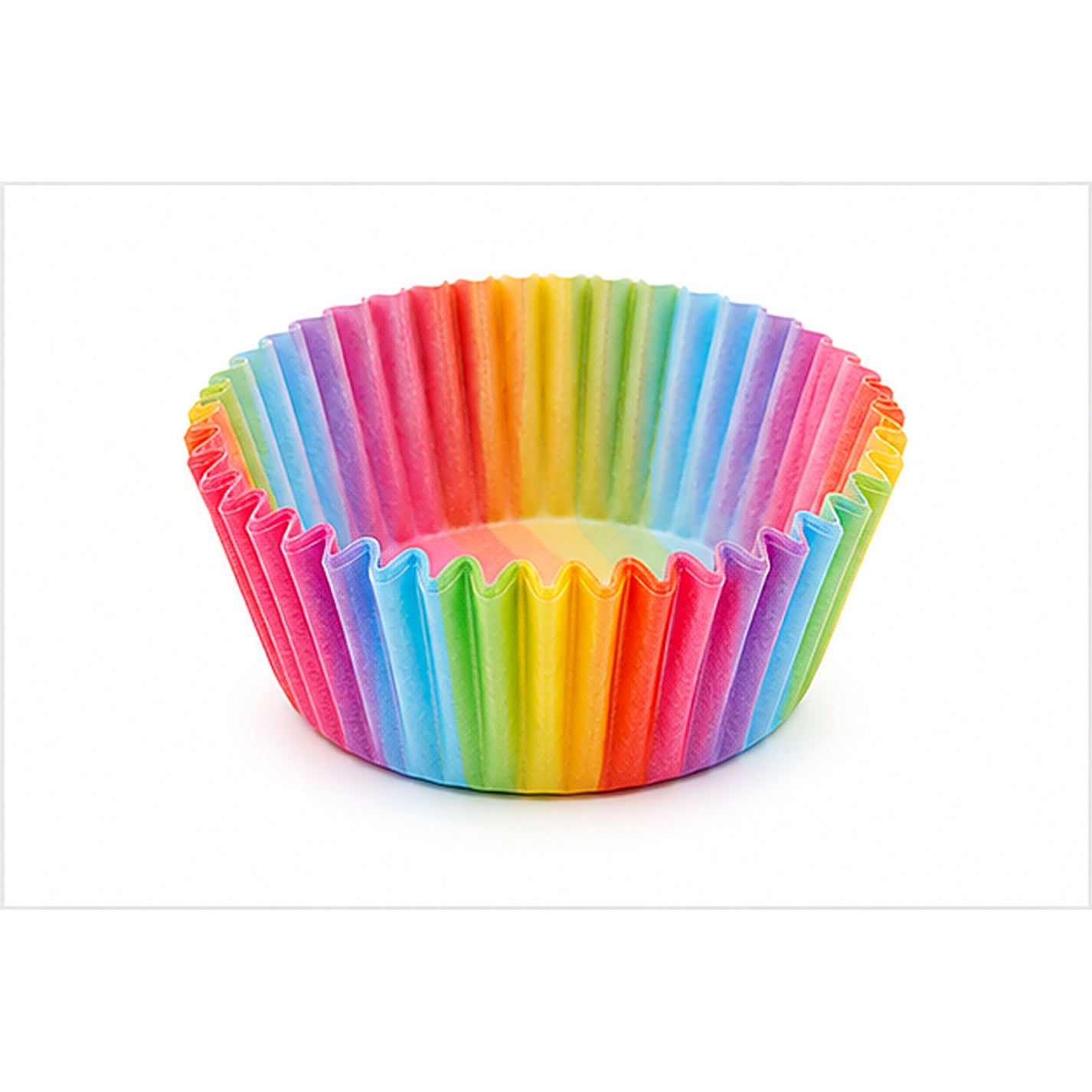 Rainbow color greaseproof paper baking cup