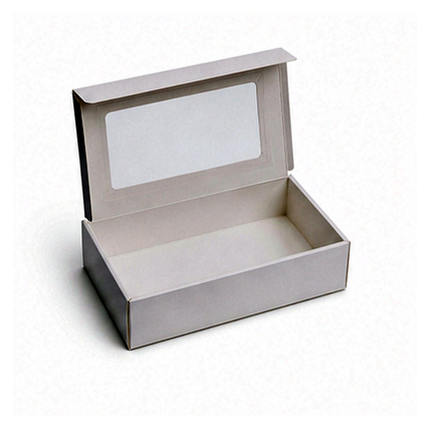 White window bakery flip top paper box