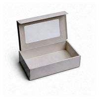 White window bakery flip top paper box