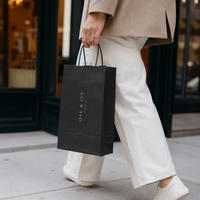 Custom Kraft Paper Shopping Bags with Logo