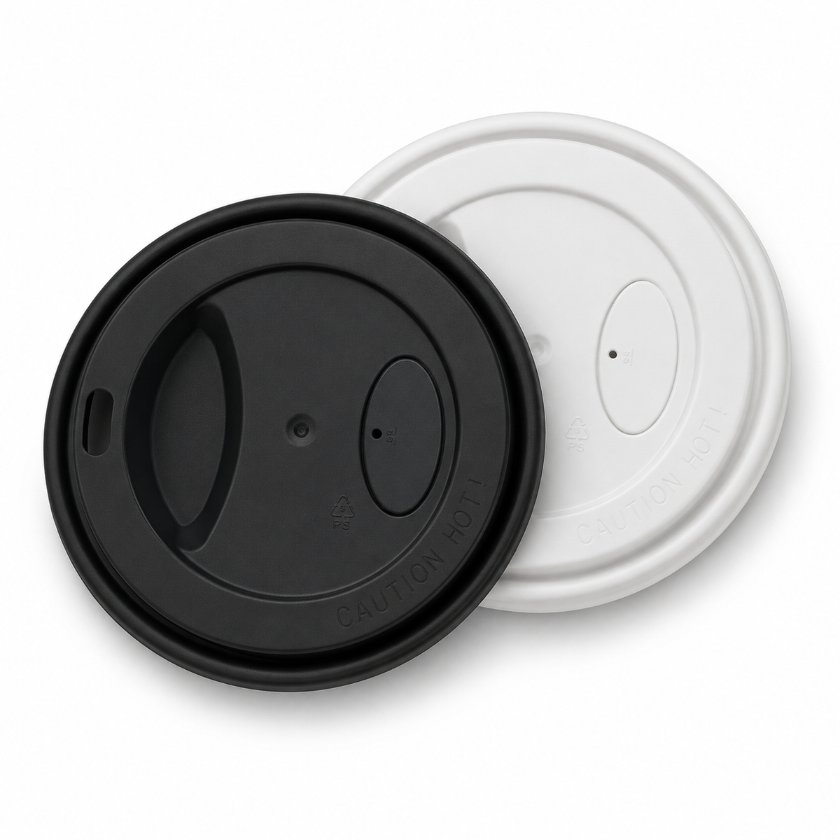 Tapas de Polipropileno para Vasos de Café (con abertura) – 90 mm, Listas para Envío