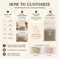 Custom Tissue Paper Pet Food Bags for Treats and Small Kibble