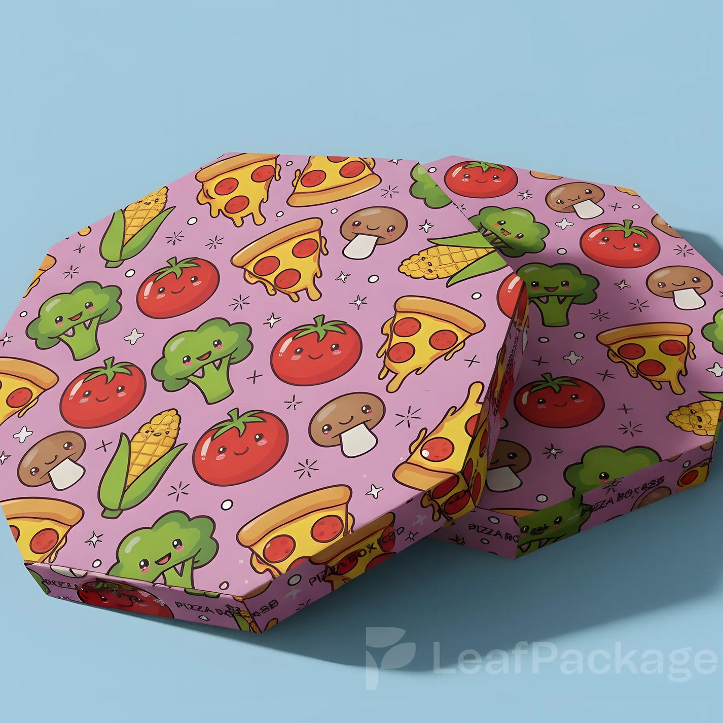 Custom Octagon Pizza Boxes