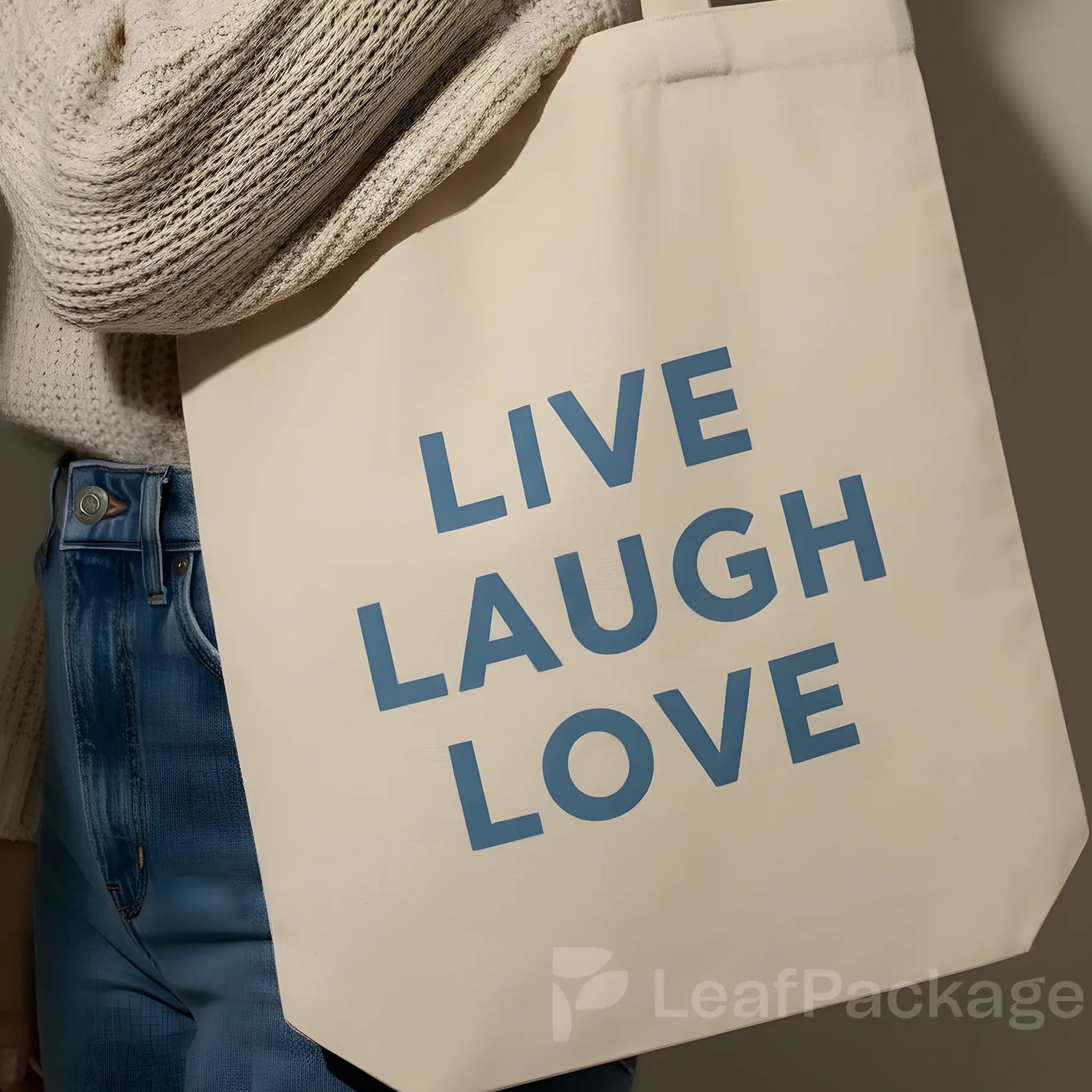 Custom Canvas Tote Bags with Flat Bottom