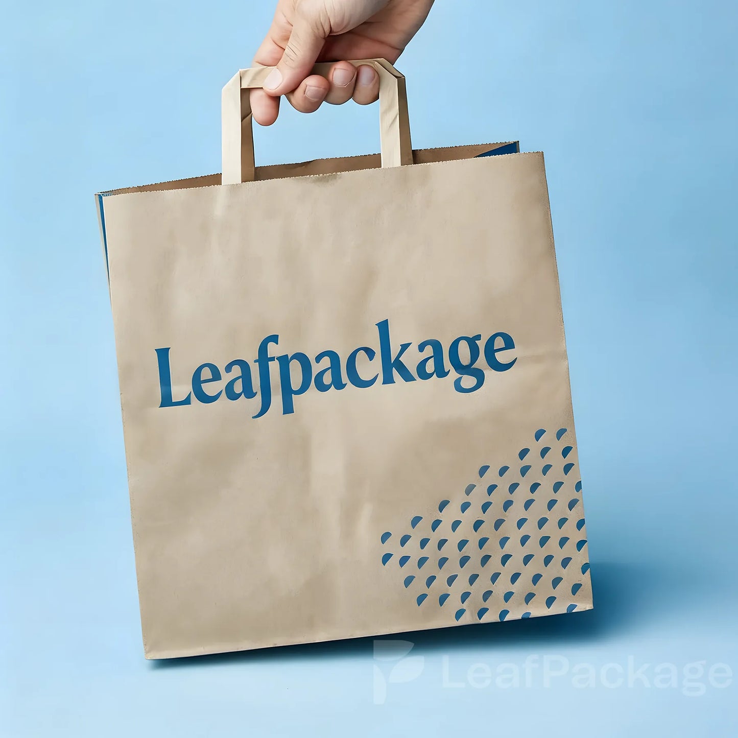 Customizable Flat Handle Paper Bags