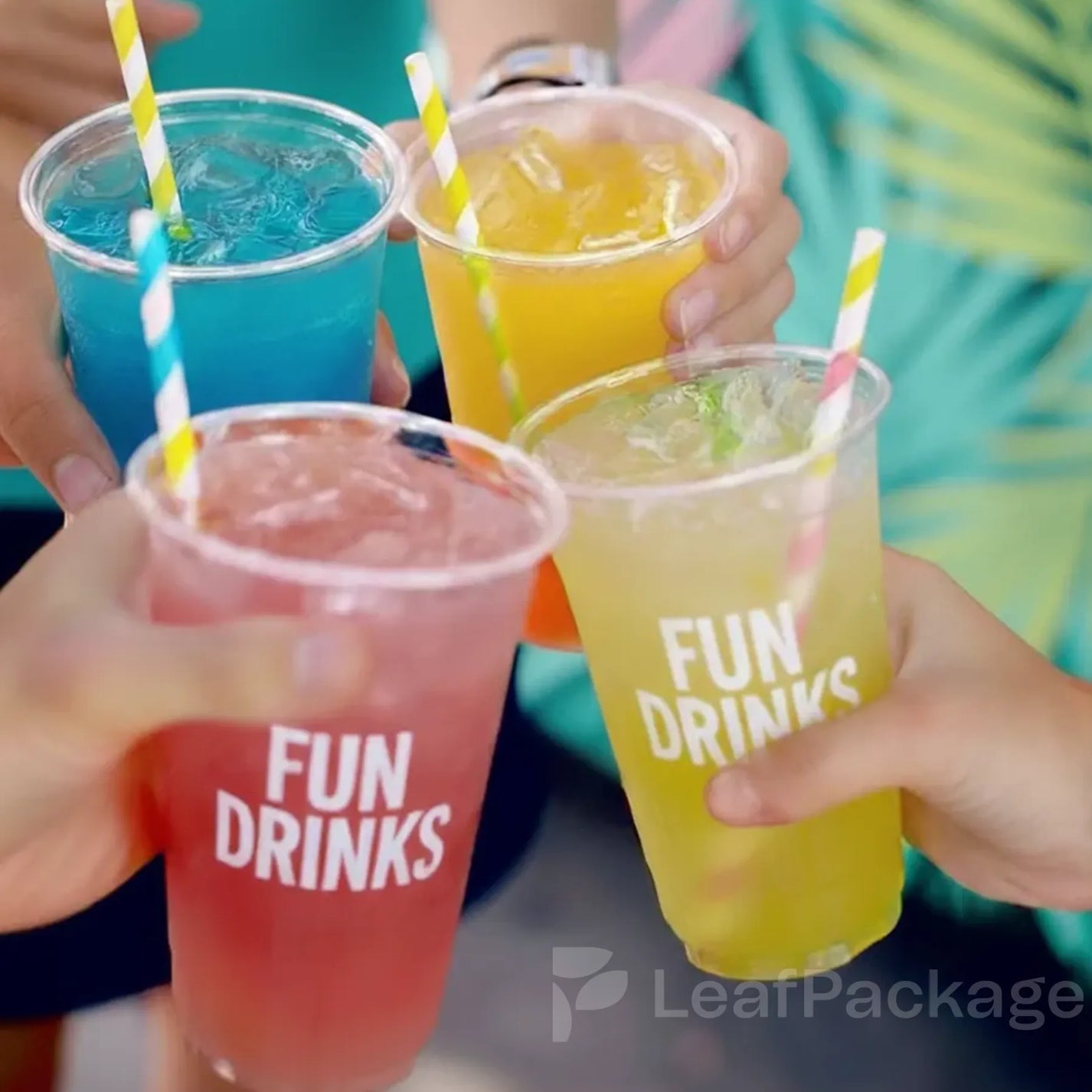 Custom Clear Plastic Cups with Logo