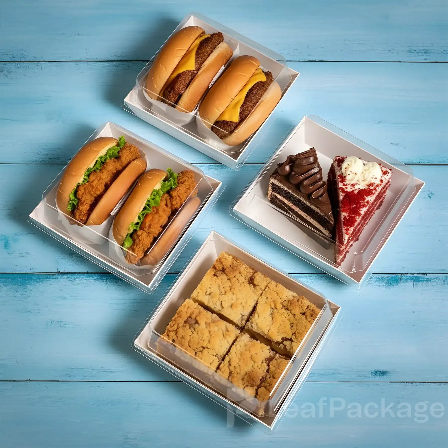 Custom Bakery Boxes with Clear Lid