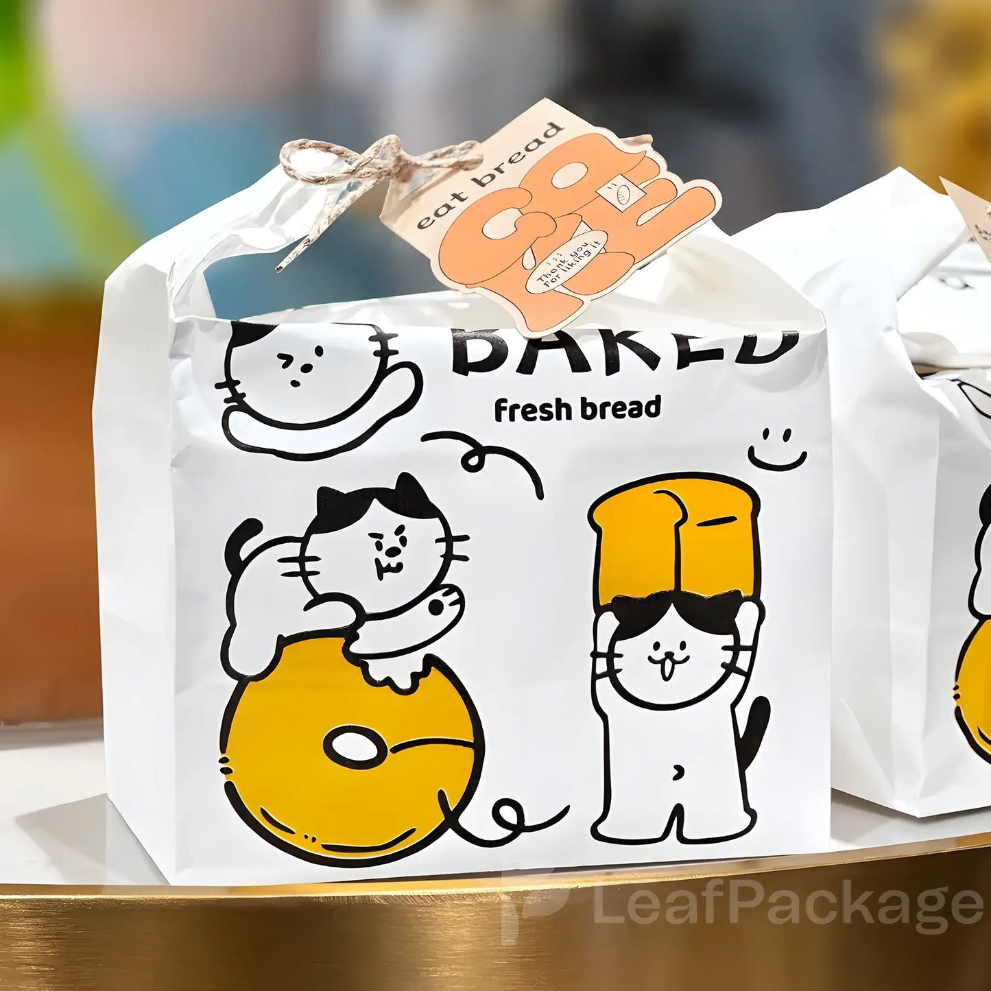 Custom Cake Bags with Jute Handles