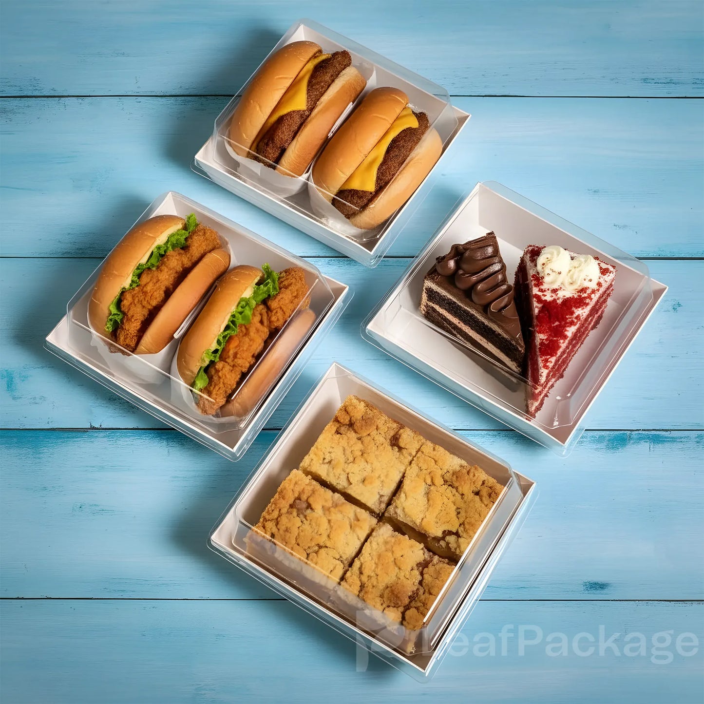 Custom Bakery Boxes with Clear Lid