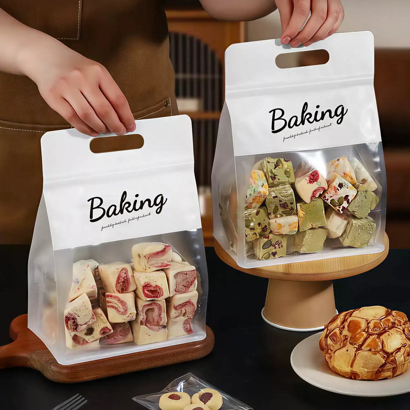 Clear Handle Bakery Bags